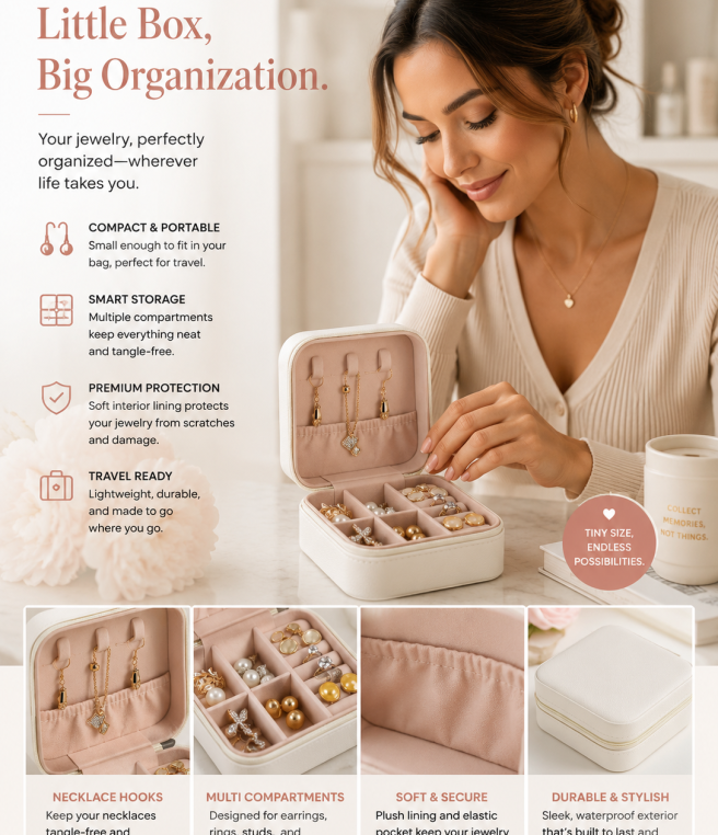 Treasure Box™ Travel Jewellery Case